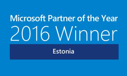 Primend is Microsoft Partner of the Year 2016 in Estonia